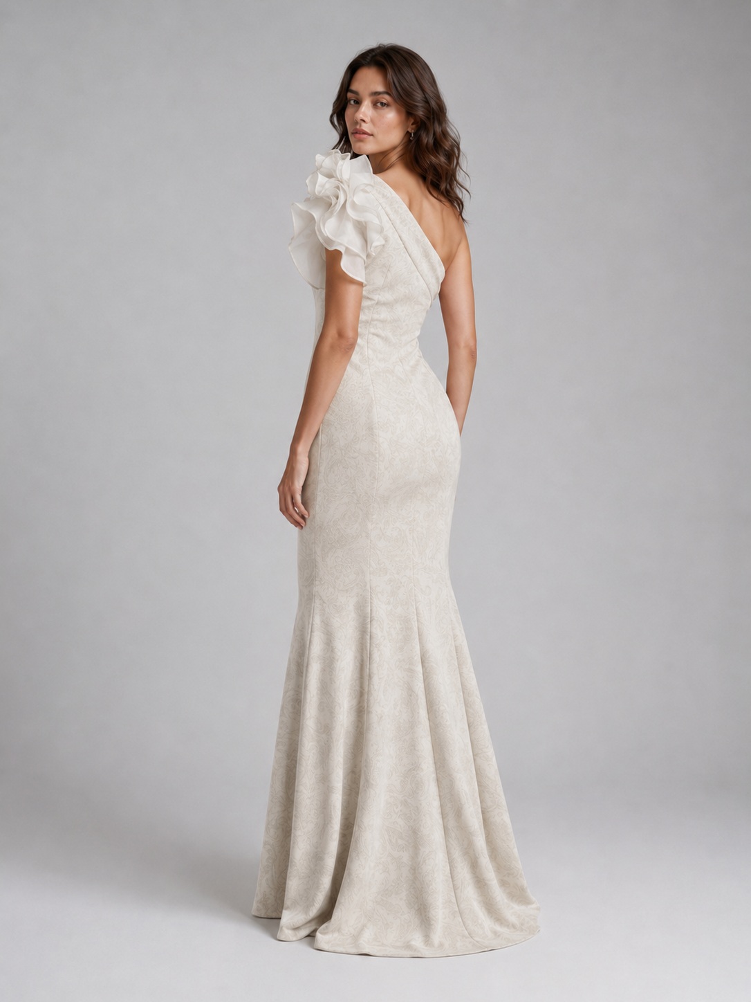Women Embellished One Shoulder Maxi Dress 2