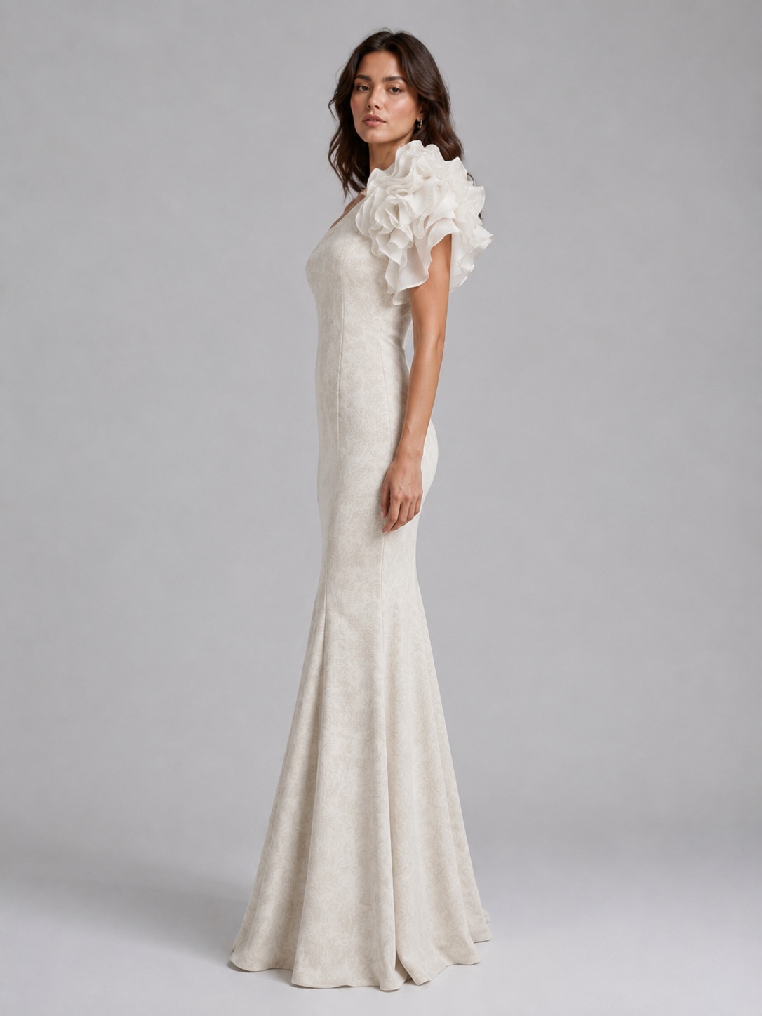 Women Embellished One Shoulder Maxi Dress 4