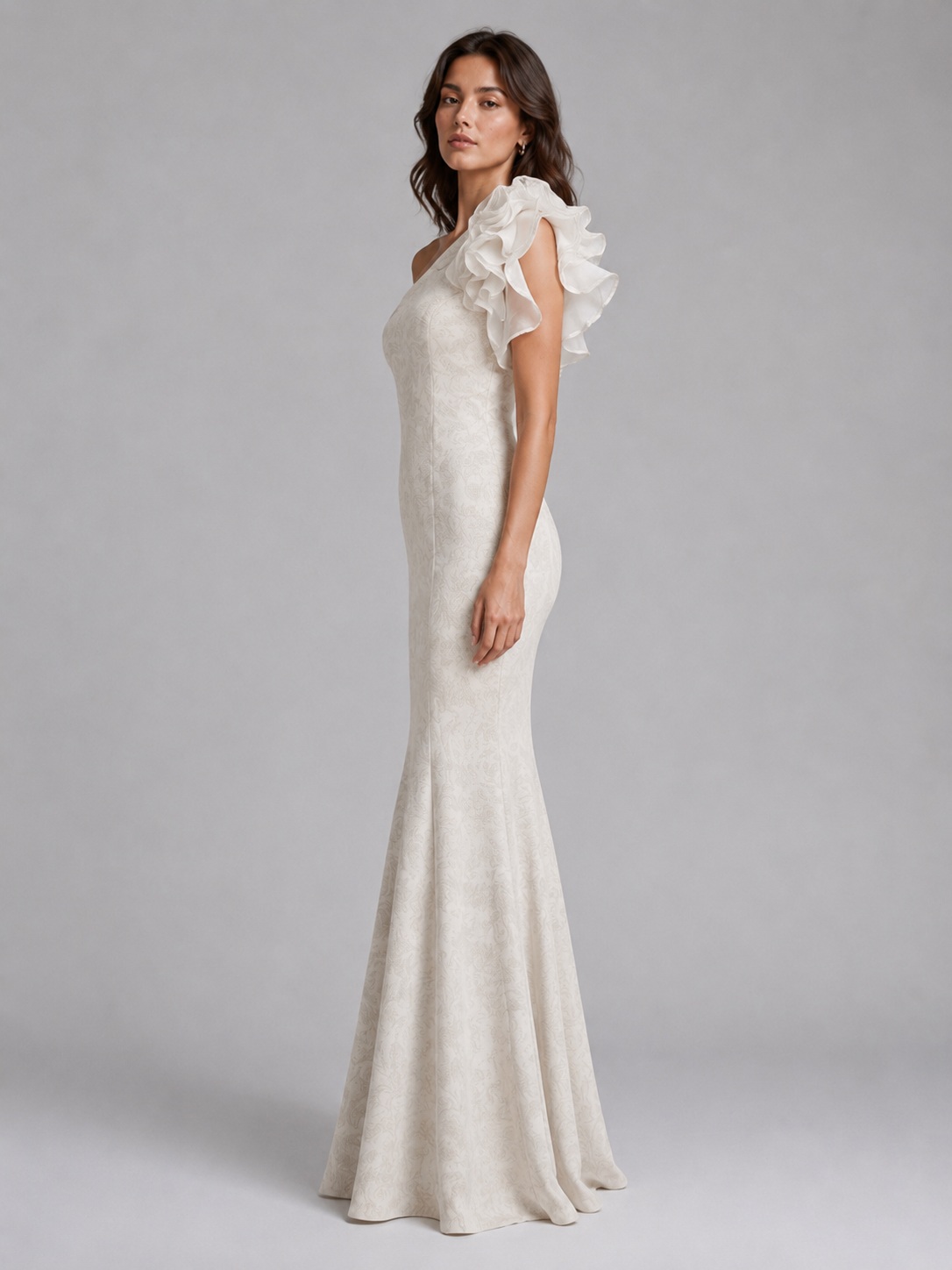 Women Embellished One Shoulder Maxi Dress 5