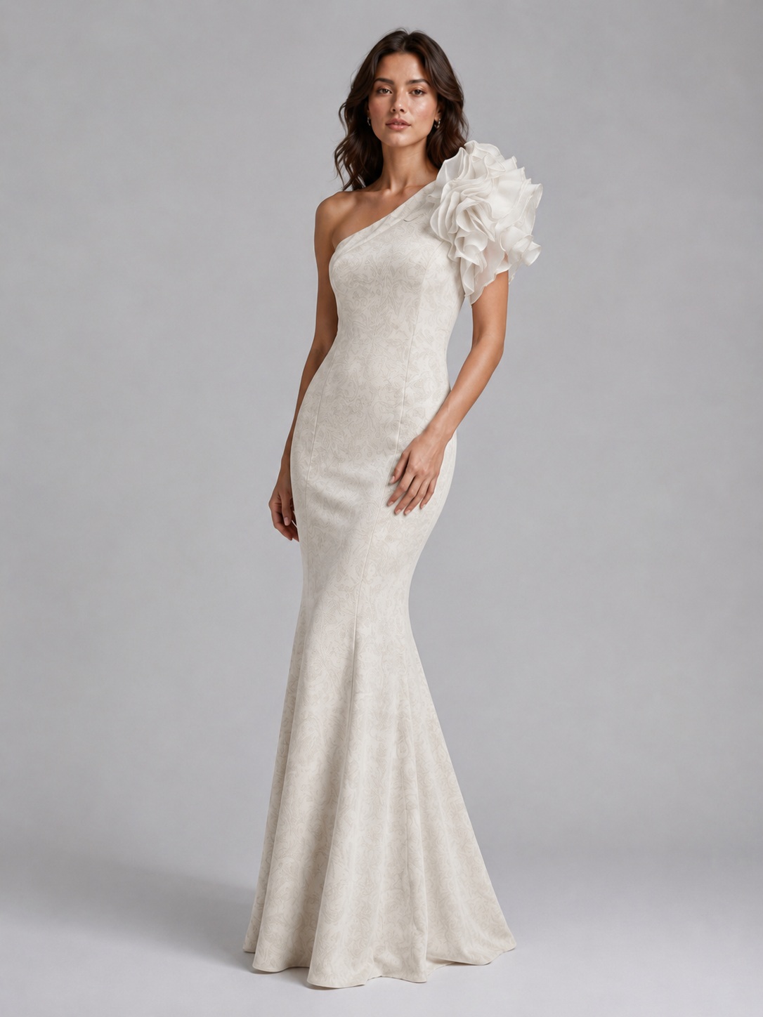 Women Embellished One Shoulder Maxi Dress 6