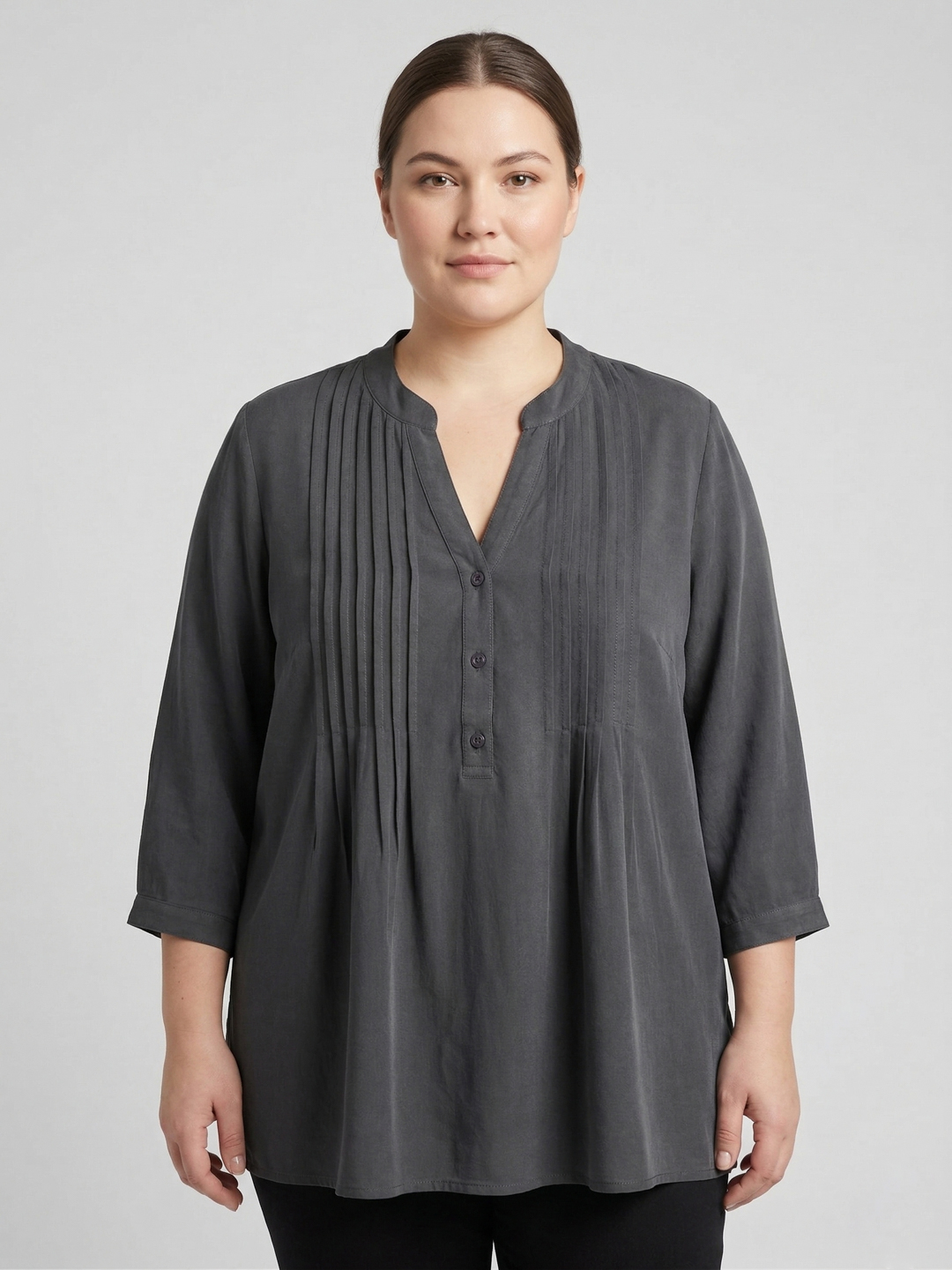 Women Pintuck Plus Size Regular Top 5